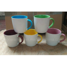 13oz tazas de cerámica, taza de café de 3 tonos